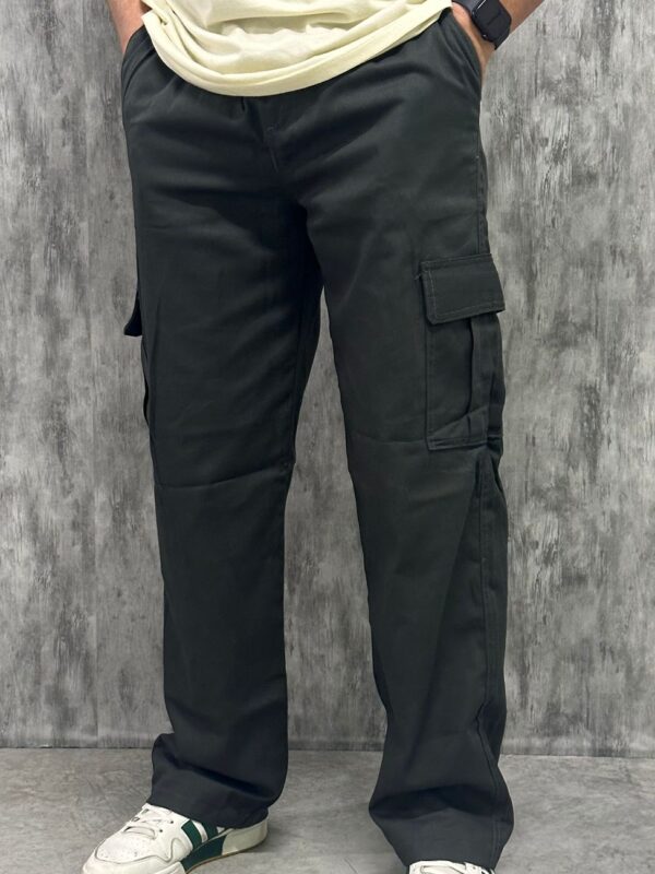 Calça Cargo Cinza Escuro